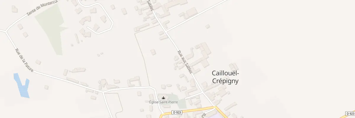 Plan du 3 Rue aux Sables à Caillouël-Crépigny