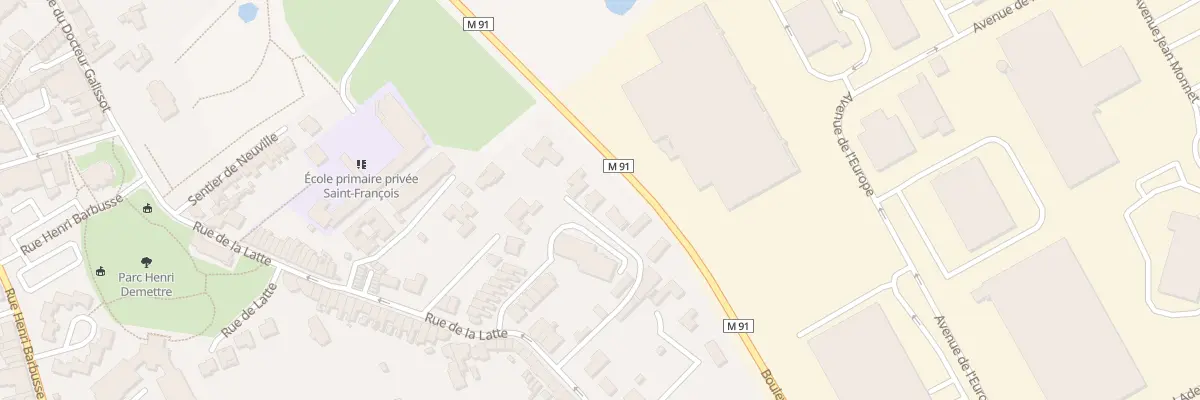 Plan du 51Q Rue de la Latte à Roncq