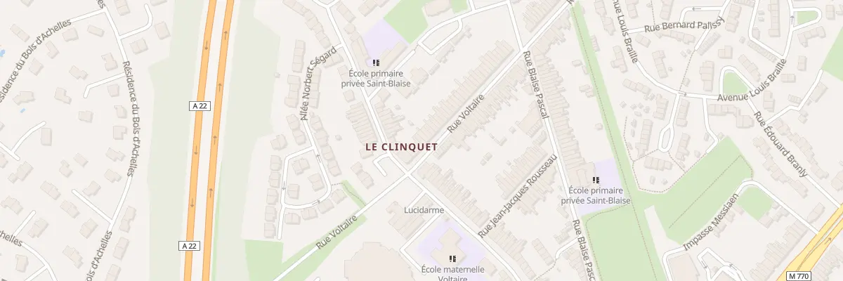Plan du 196 Rue Voltaire à Tourcoing