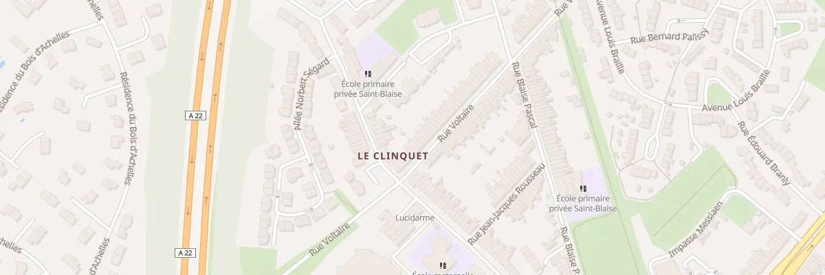 Plan du 192 Rue Voltaire à Tourcoing