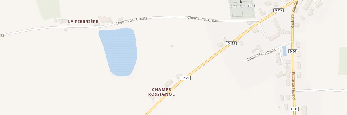 Plan du 15 Rte du Champ Rossignol au Theil