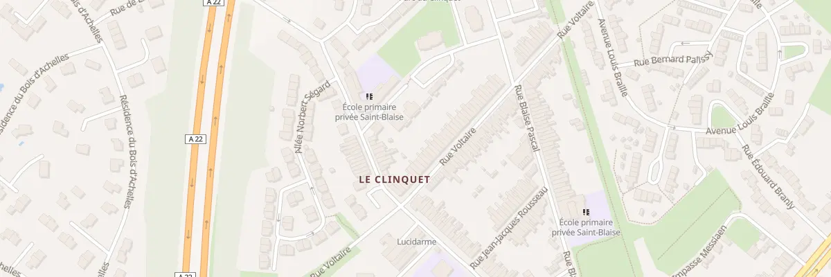 Plan du 184 Rue Voltaire à Tourcoing