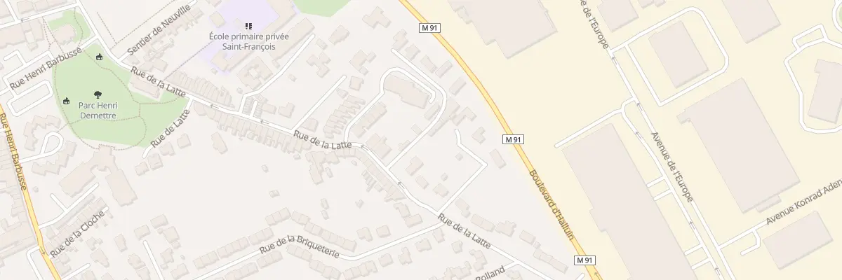 Plan du 53 Rue de la Latte à Roncq