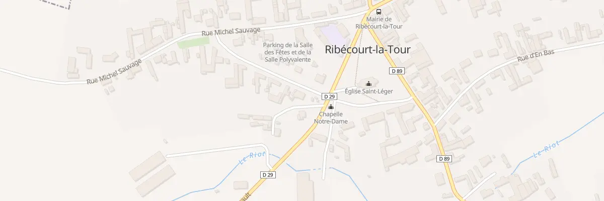 Plan du 14B Rue de l’Eglise à Ribécourt-la-Tour