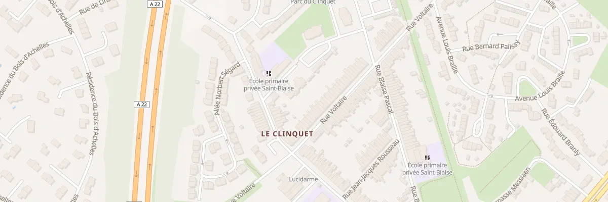 Plan du 182 Rue Voltaire à Tourcoing