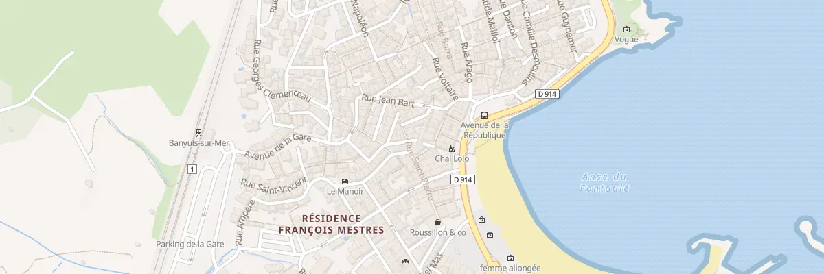 Plan du 12 Rue St Pierre à Banyuls-sur-Mer