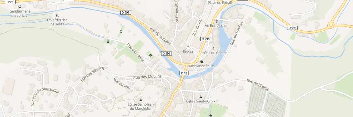 Plan du 8 Quai d’Aubary à Champeix