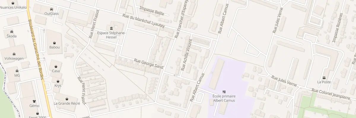 Plan du 7 Rue Achille Vincent à Nevers