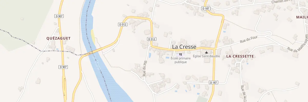 Plan du 5025 La Cresse à La Cresse