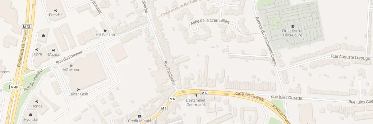 Plan du 12 Rue Faidherbe à Villeneuve-d’Ascq
