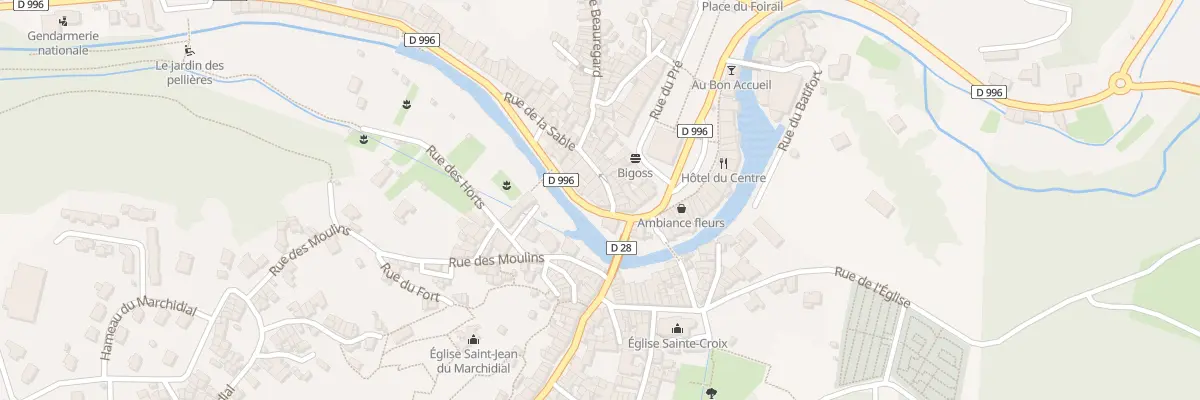 Plan du 6 Quai d’Aubary à Champeix