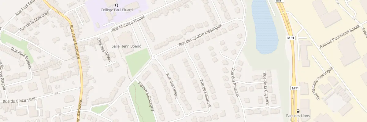 Plan du 2 Rue de Delbrück à Roncq