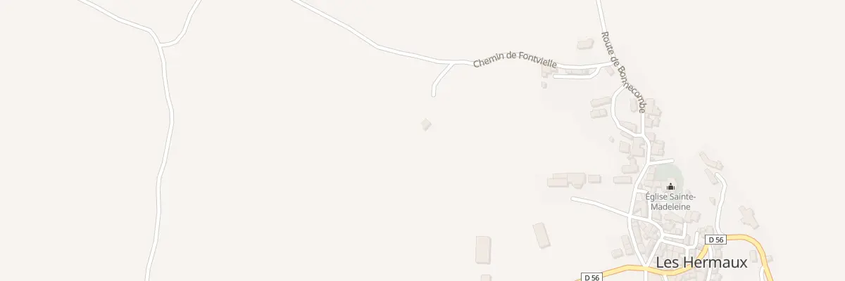 Plan du 5001 Les Hermaux aux Hermaux