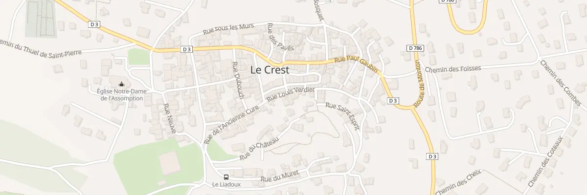 Plan du 8 Rue Louis Verdier au Crest