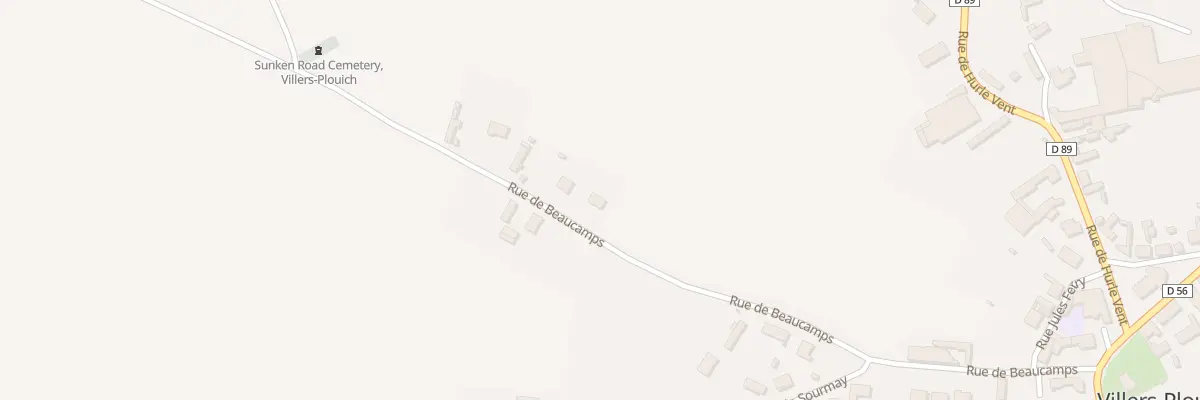 Plan du 410 Rue de Beaucamps à Villers-Plouich