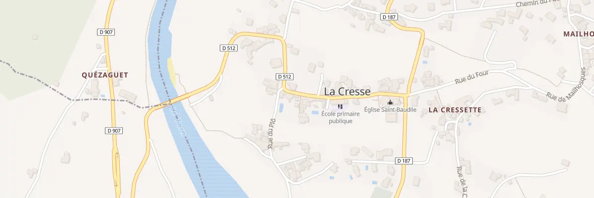 Plan du 5026 La Cresse à La Cresse