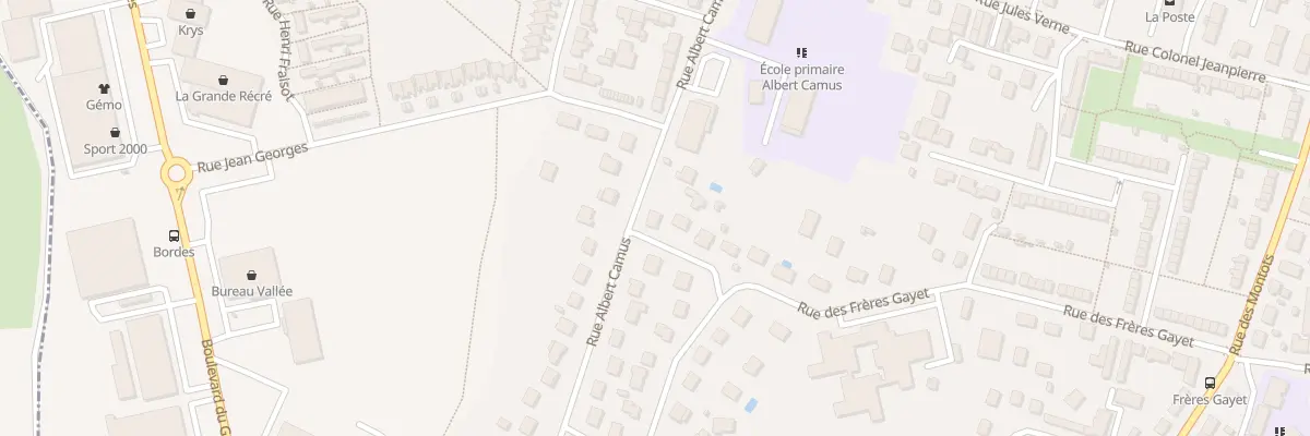 Plan du 16 Rue Albert Camus à Nevers