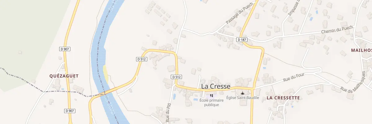 Plan du 5007 La Cresse à La Cresse