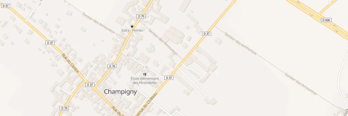 Plan du 6 Av du Château à Champigny