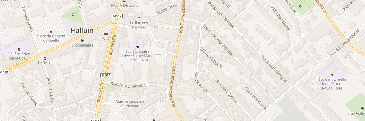 Plan du 89 Rue Gustave Desmettre à Halluin