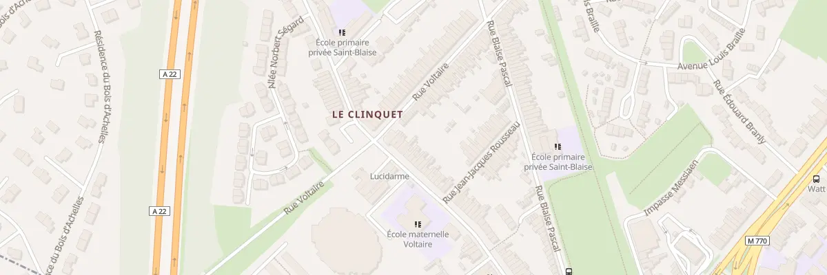 Plan du 462 Rue du Clinquet à Tourcoing