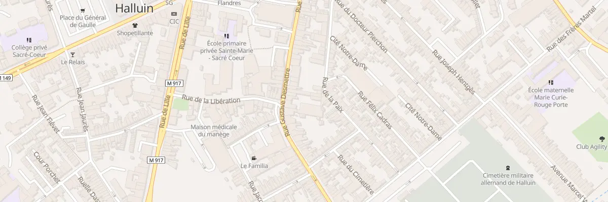 Plan du 107 Rue Gustave Desmettre à Halluin