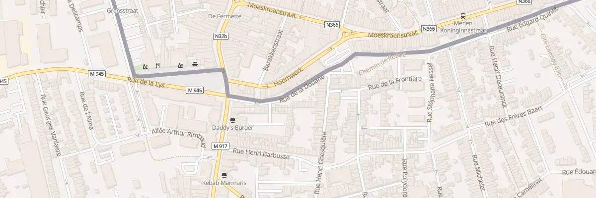 Plan du 4 Rue de la Douane à Halluin