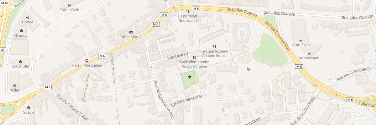 Plan du 20B Rue Devred à Villeneuve-d’Ascq