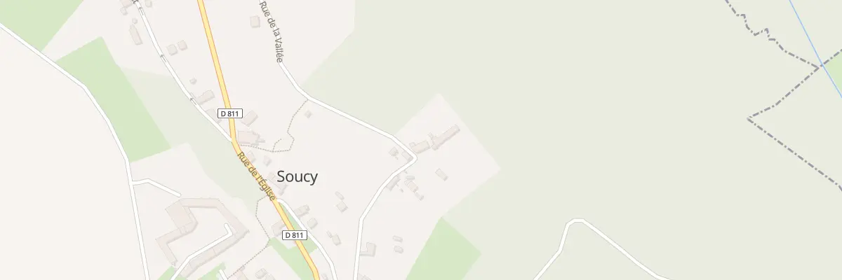 Plan du 1 Rue de la Vallée à Soucy