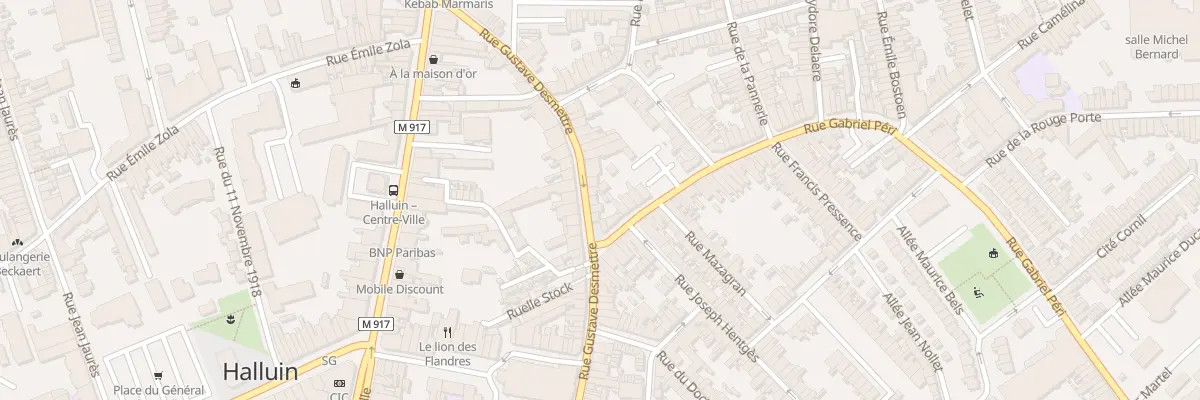 Plan du 27 Rue Gustave Desmettre à Halluin