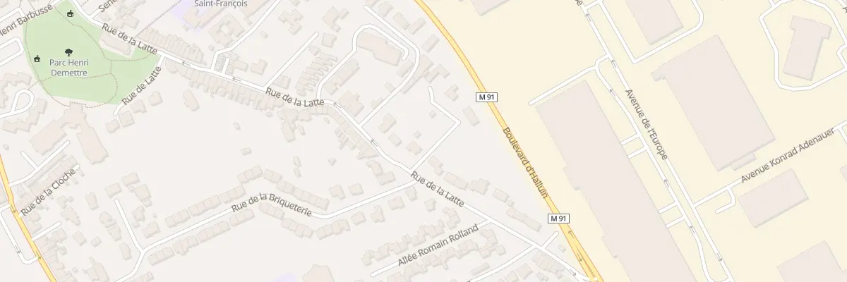 Plan du 59 Rue de la Latte à Roncq