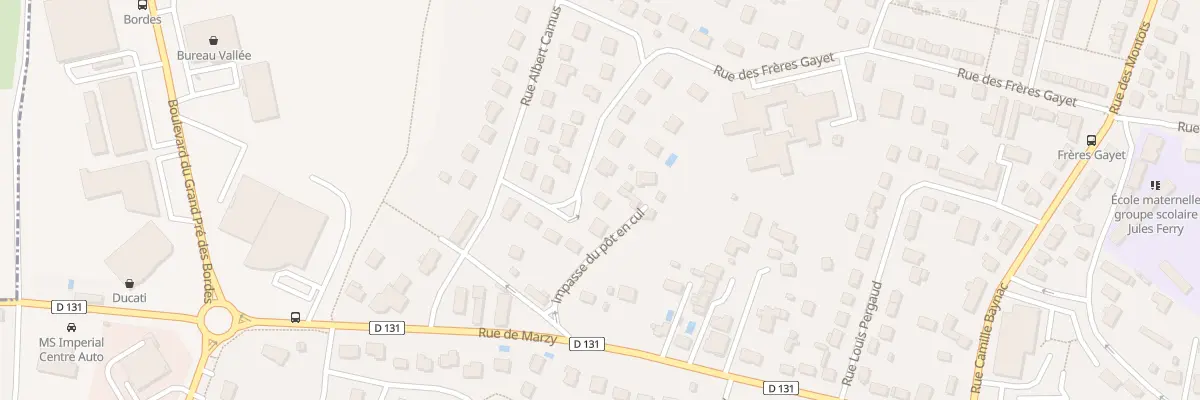 Plan du 23 Rue du Broc de Segange à Nevers