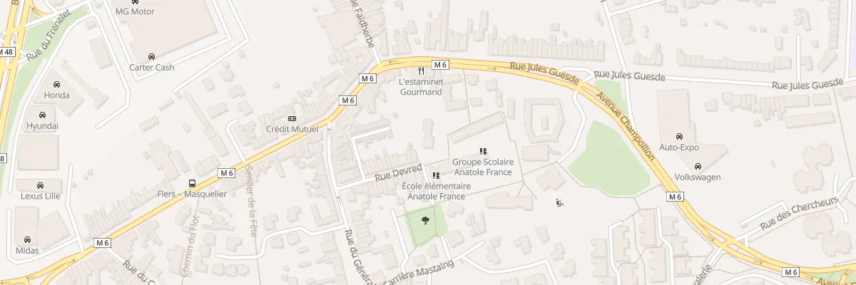 Plan du 23 Rue Devred à Villeneuve-d’Ascq