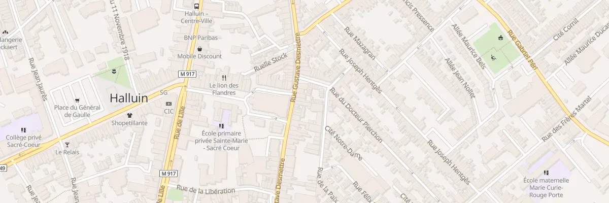Plan du 61 Rue Gustave Desmettre à Halluin