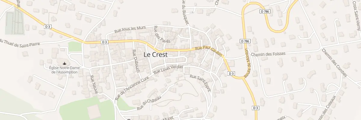 Plan du 6 Rue Georges Batisse au Crest