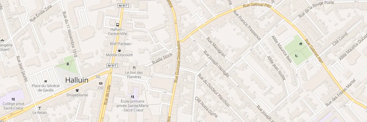 Plan du 47 Rue Gustave Desmettre à Halluin