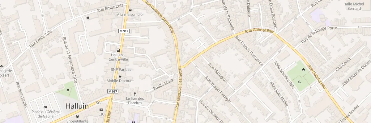 Plan du 1 Rue Gabriel Péri à Halluin