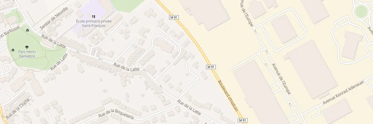 Plan du 61A Rue de la Latte à Roncq