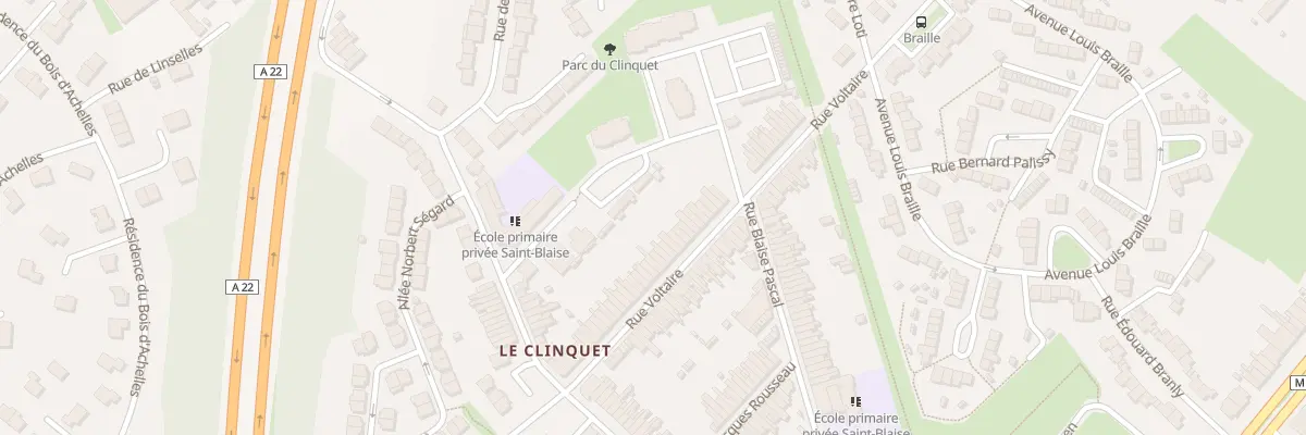 Plan du 156 Rue Voltaire à Tourcoing