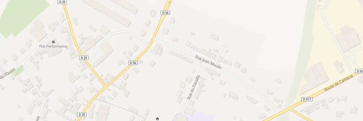 Plan du 284 Rue Jean Moulin à Gouzeaucourt