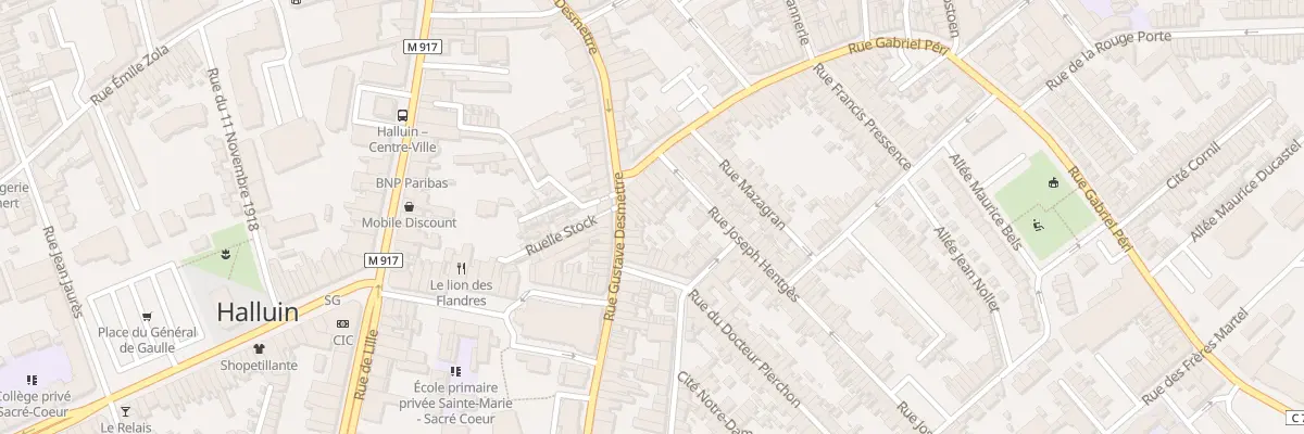Plan du 37 Rue Gustave Desmettre à Halluin