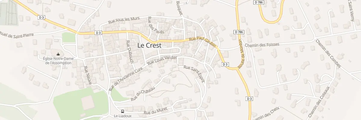 Plan du 1 Rue de la Chevalerie au Crest