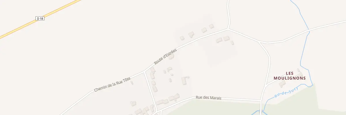 Plan du 12 Rte d’Estrées à Égligny