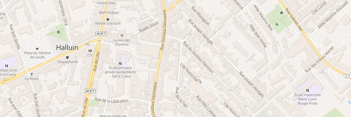 Plan du 22 Rue de la Paix à Halluin