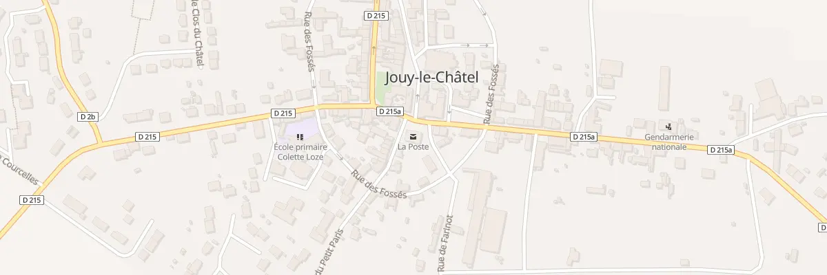 Plan du 2 Rue du Petit Paris à Jouy-le-Châtel