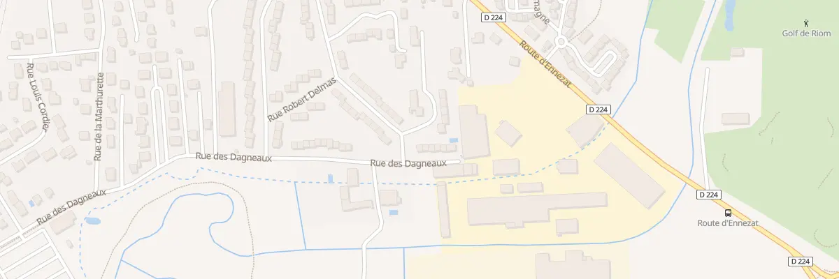 Plan du 42 Rue des Dagneaux à Riom
