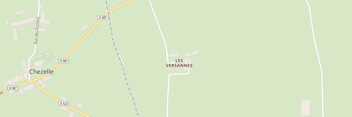 Plan du 1 Les Versannes à Taxat-Senat
