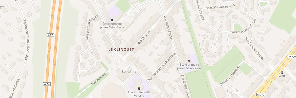 Plan du 183 Rue Voltaire à Tourcoing