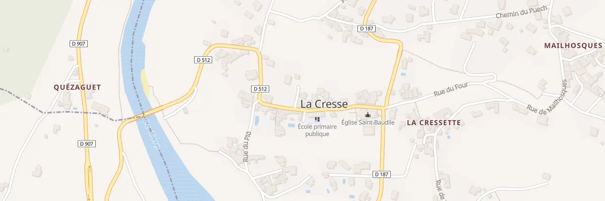 Plan du 5033 La Cresse à La Cresse