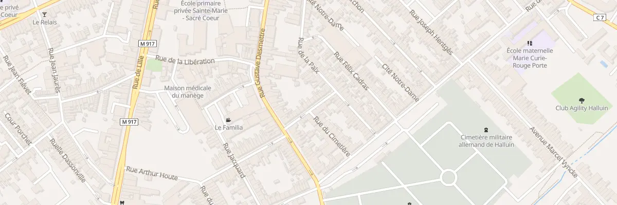Plan du 11 Rue Jules Guesde à Halluin